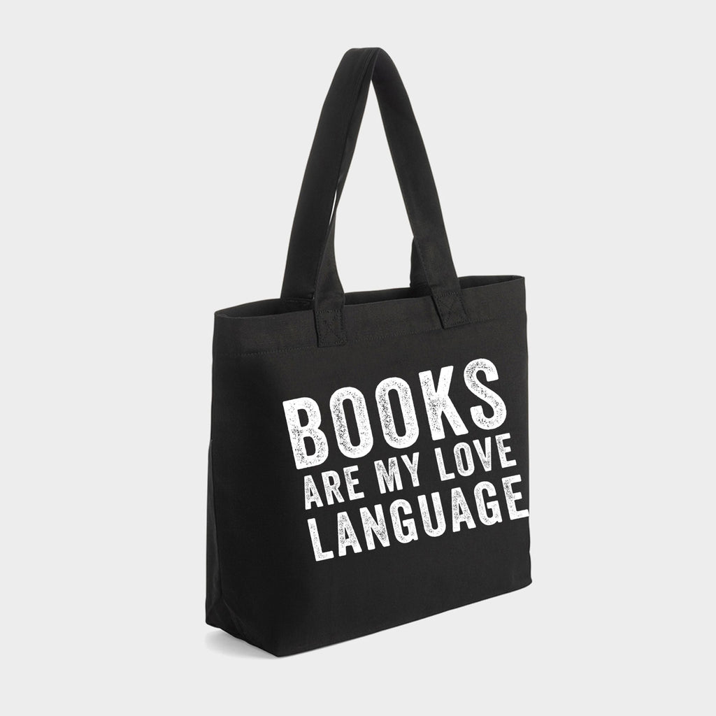 Books are My Love Language - Zippered Canvas Tote