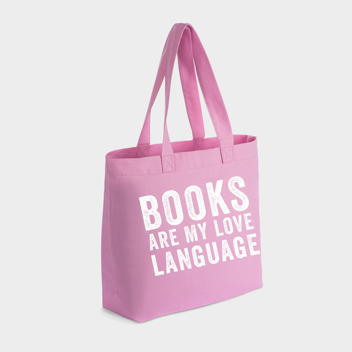 Books are My Love Language - Zippered Canvas Tote