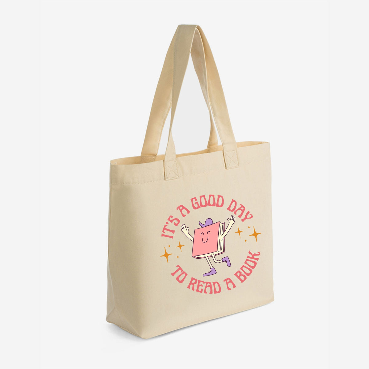 It's A Good Day To Read A Book - Zippered Canvas Tote