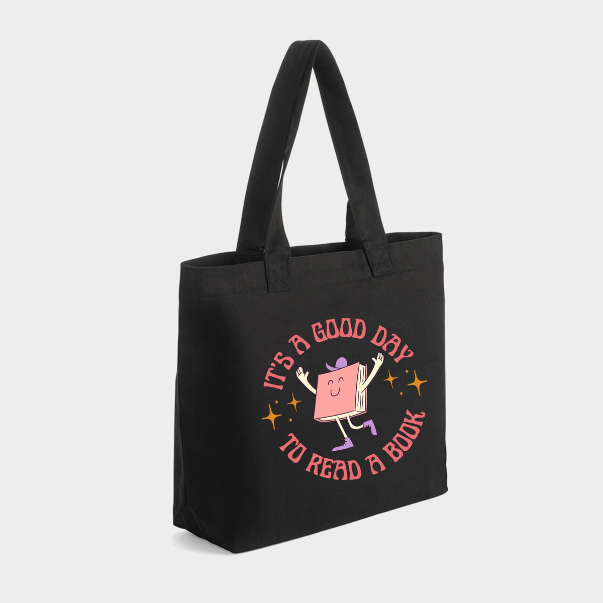 It's A Good Day To Read A Book - Zippered Canvas Tote