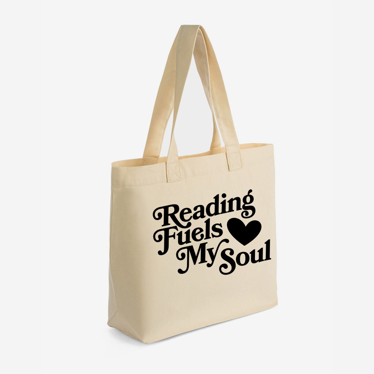 Reading Fuels My Soul - Zippered Canvas Tote