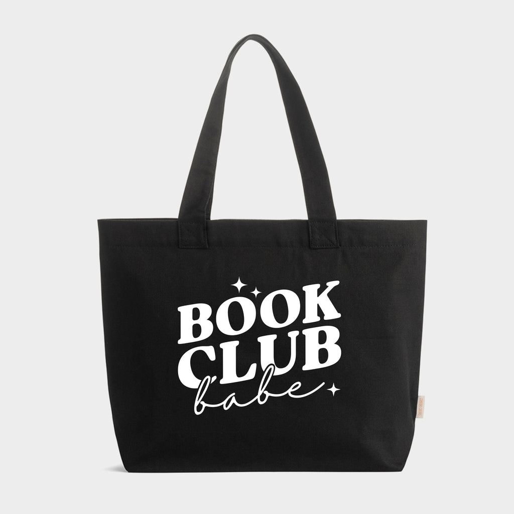Book Club Babe - Zippered Canvas Tote