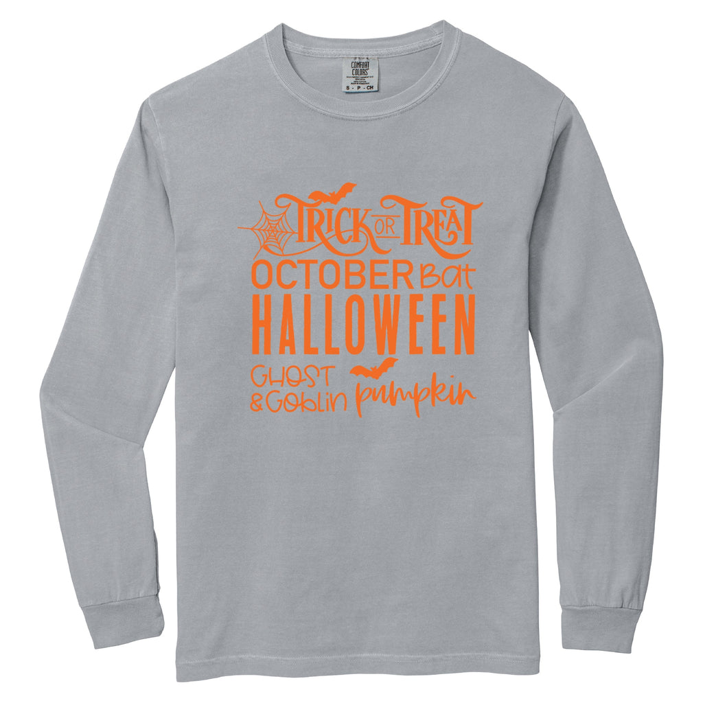 Halloween Sayings - Women's Garment Dyed Long Sleeve product image 5