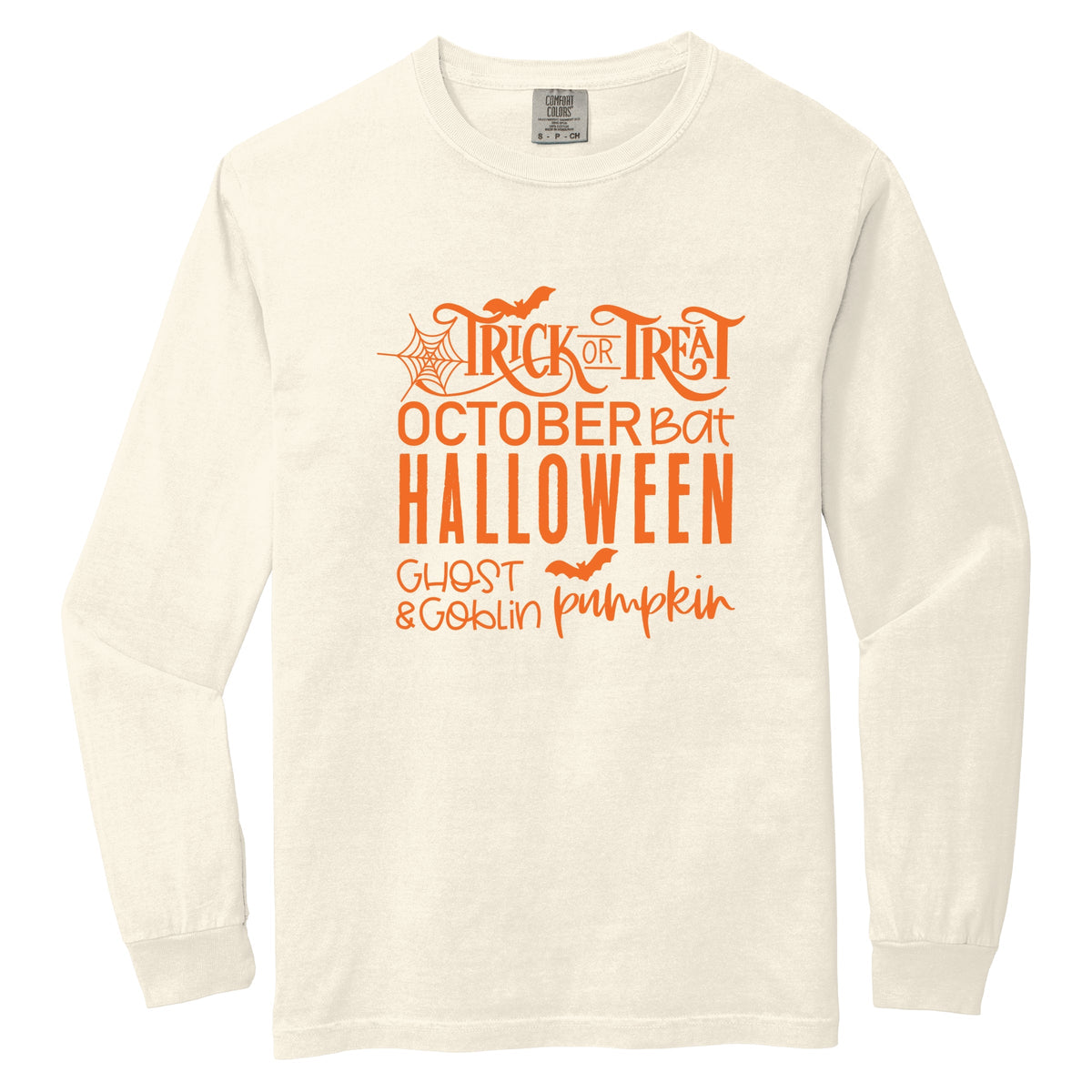 Halloween Sayings - Women's Garment Dyed Long Sleeve product image 2