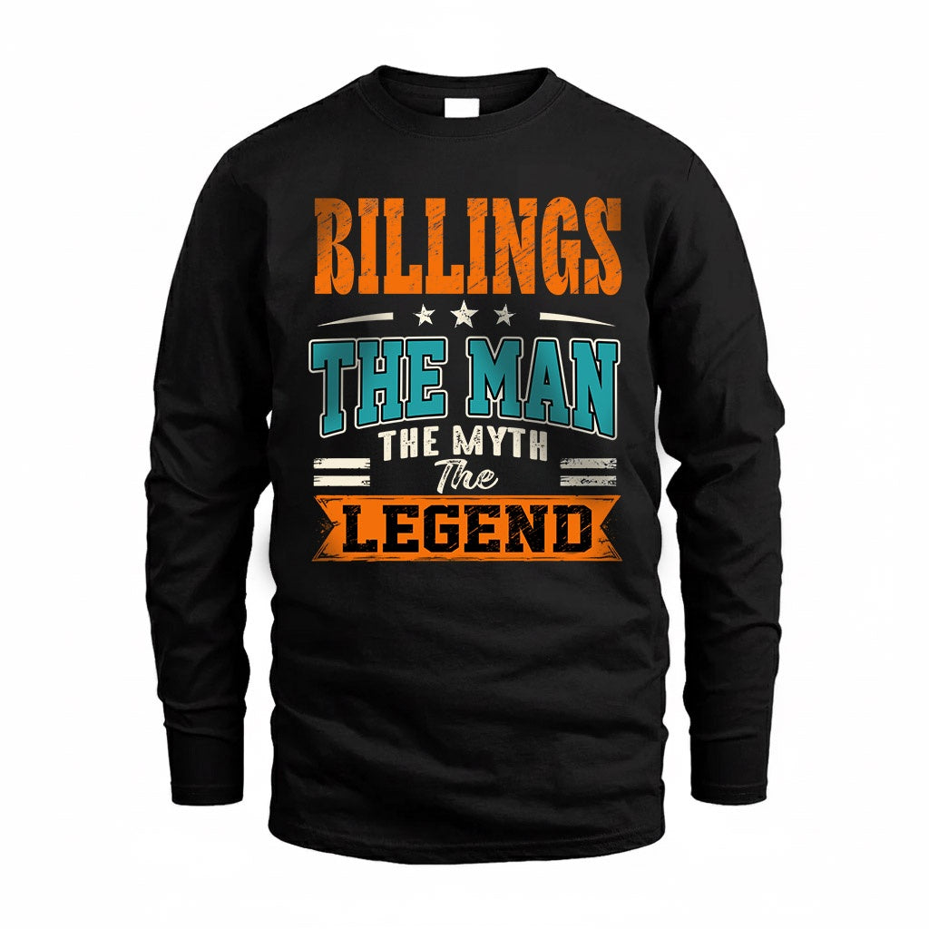 BILLINGS HH F007 The Man Myth Legend Personalized Shirt – product image 4