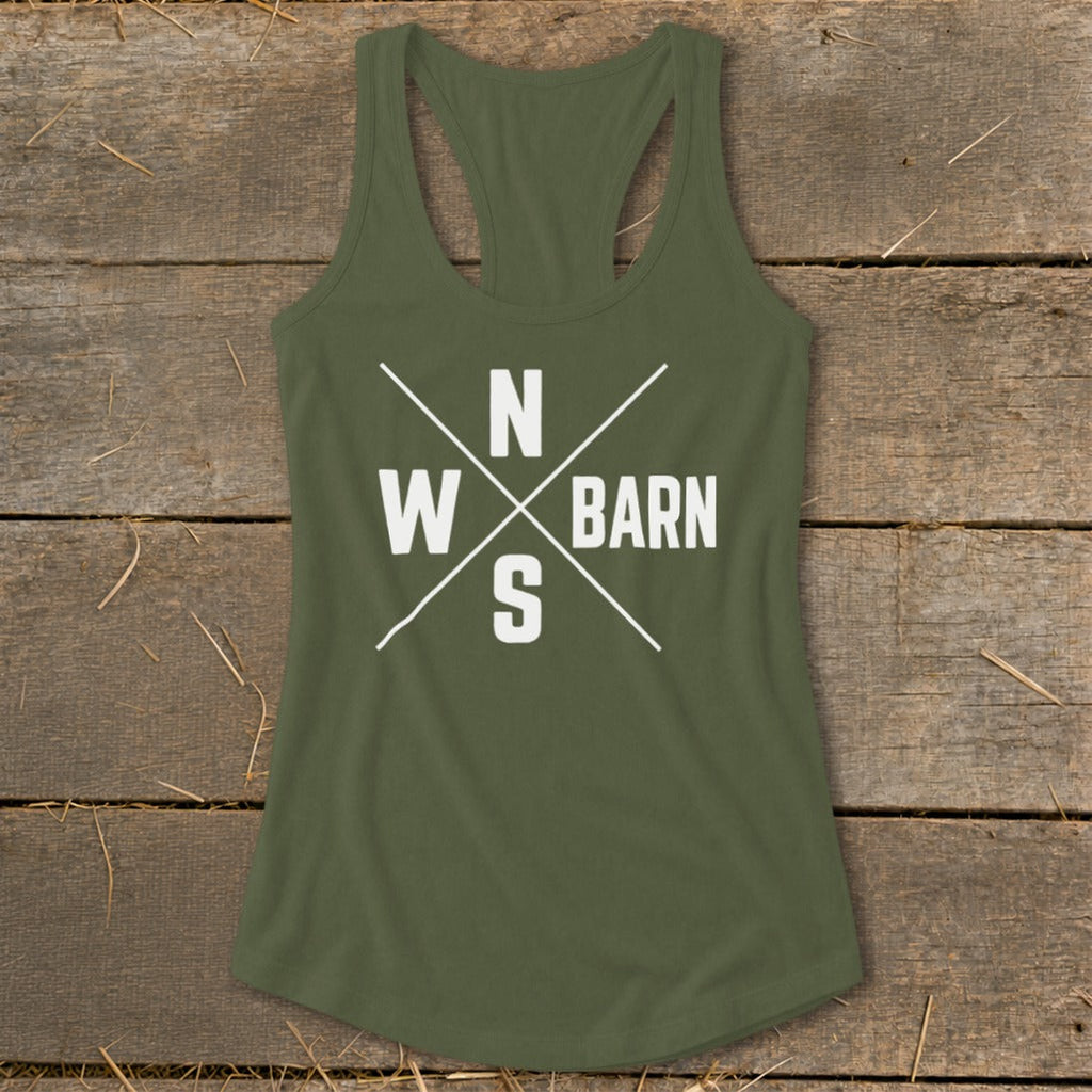 Barn Compass Racerback Tank