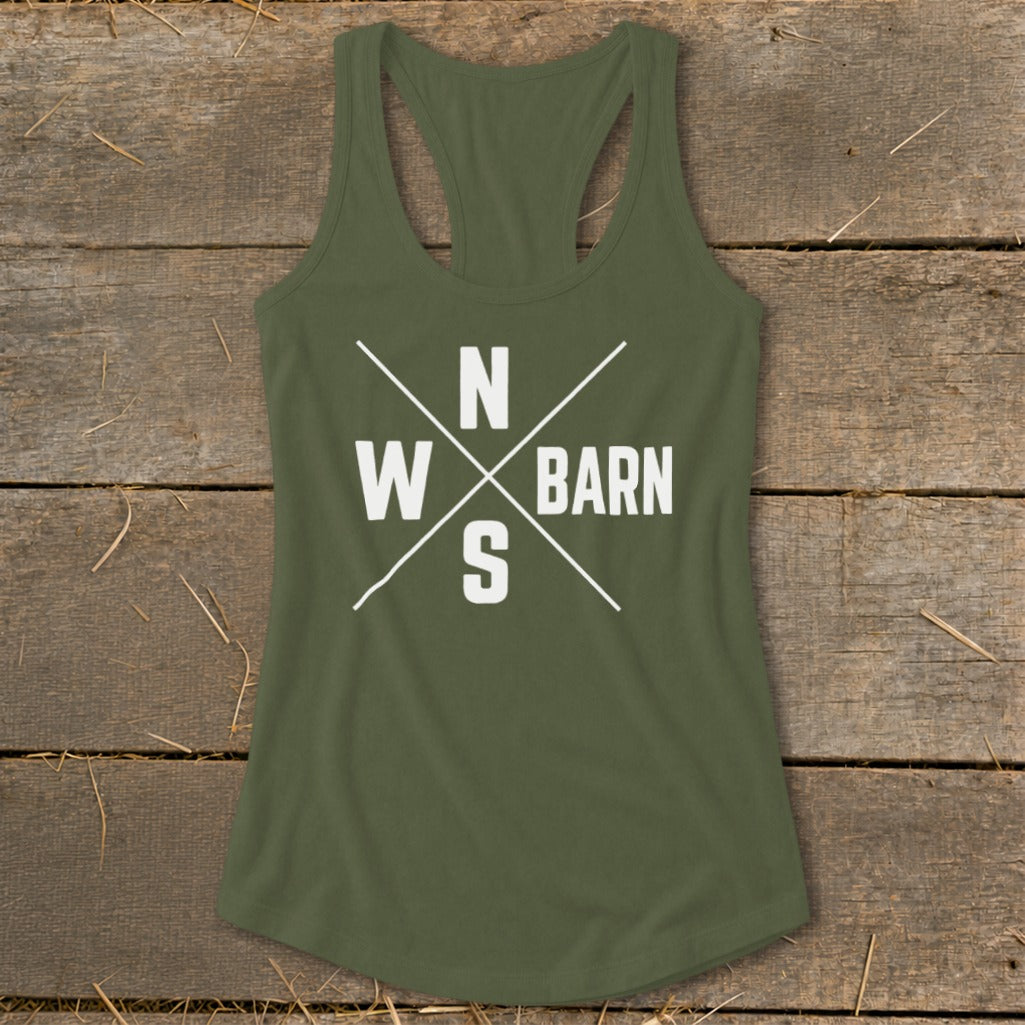 Barn Compass Racerback Tank