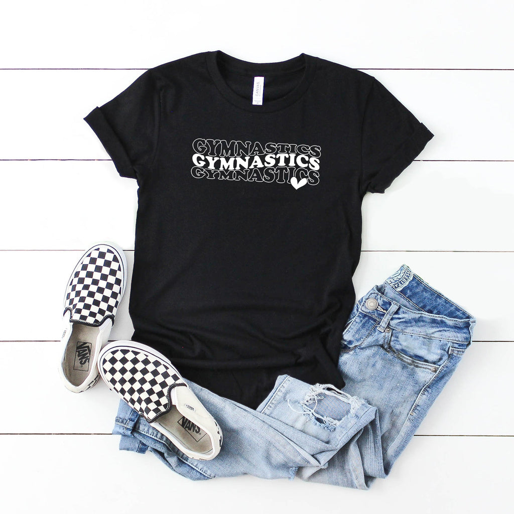 Gymnastics Stacked Heart | Youth Short Sleeve Crew Neck product image 2