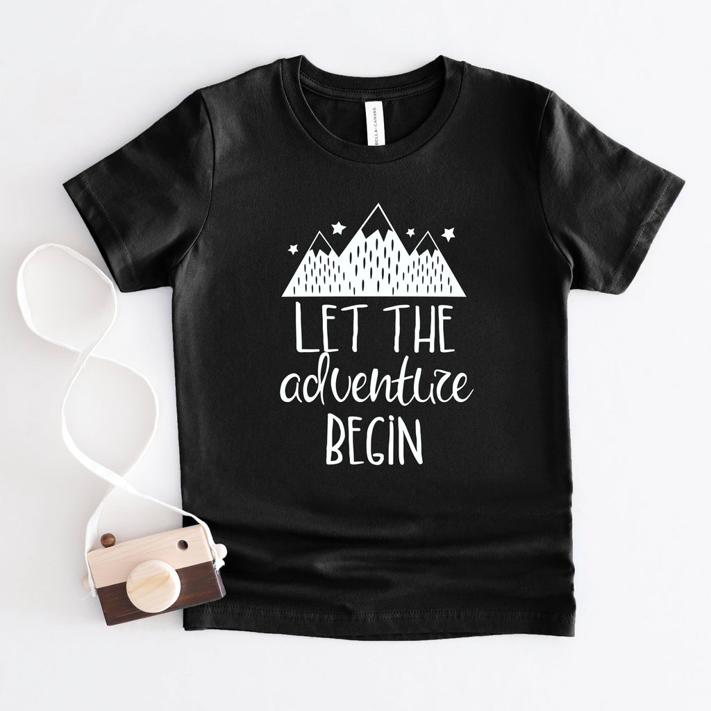 Let The Adventure Begin Mountains | Youth Short Sleeve Crew product image 2