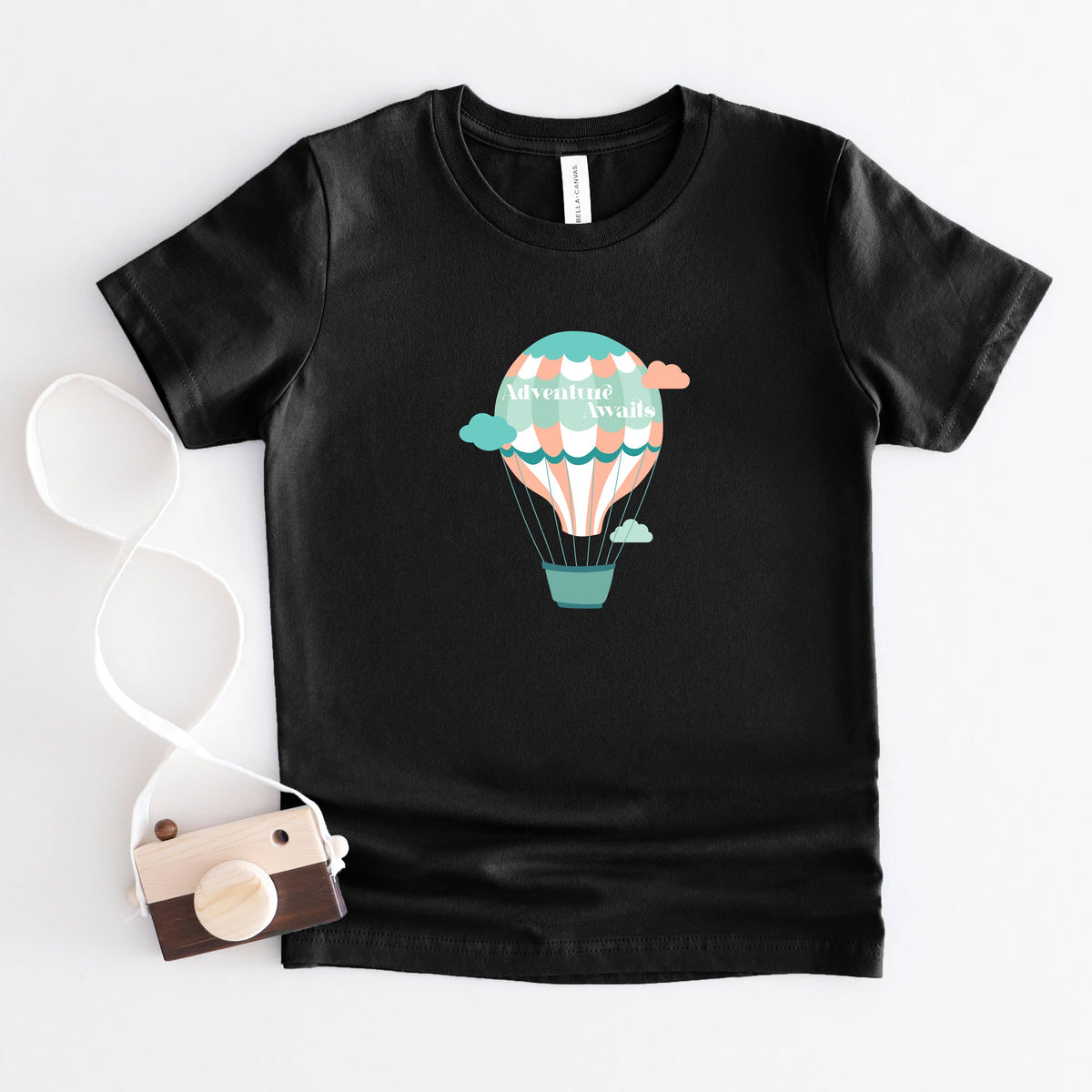 Adventure Awaits Clouds | Youth Short Sleeve Crew Neck product image 2