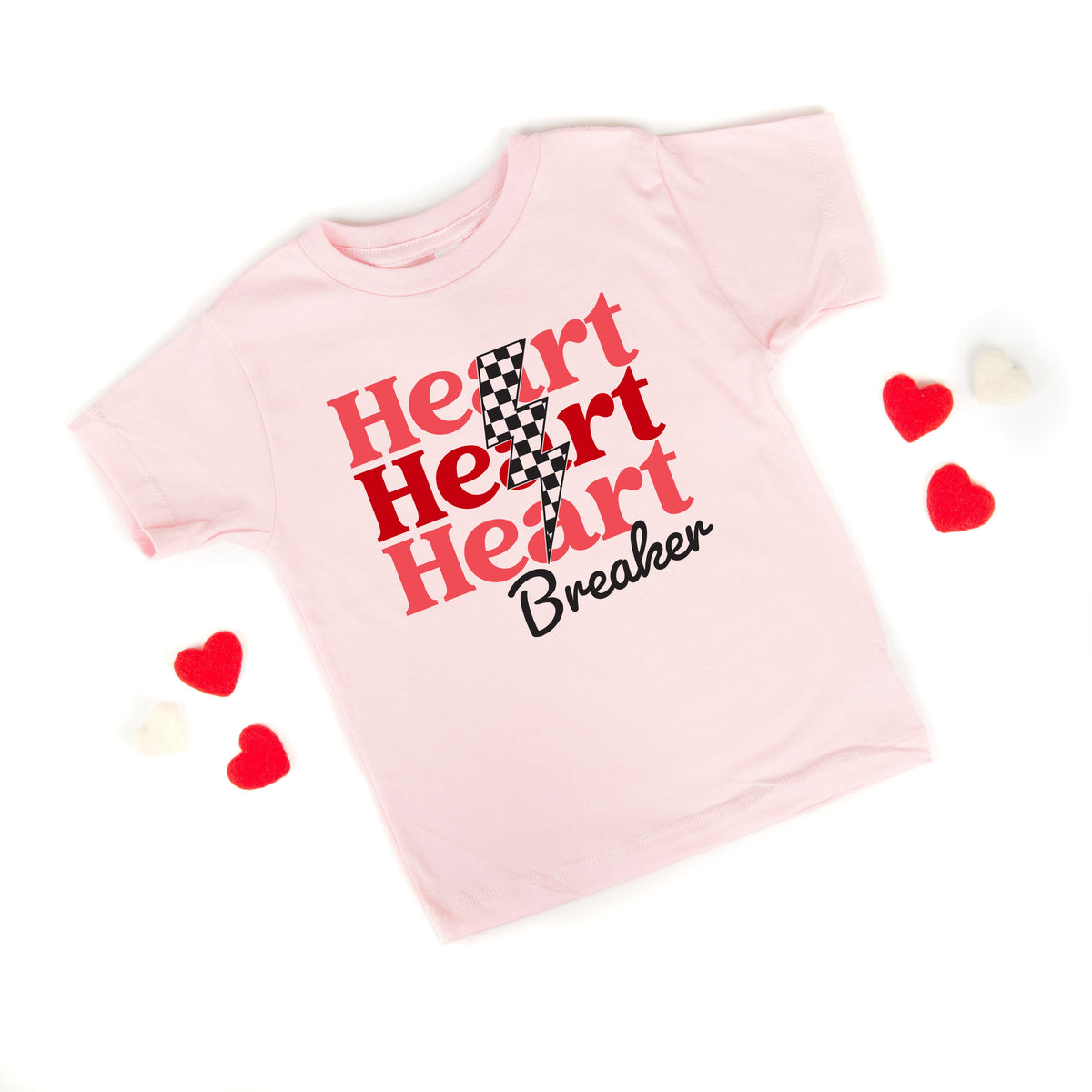 Heart Breaker Checkered Bolt | Toddler Graphic Short Sleeve product image 1