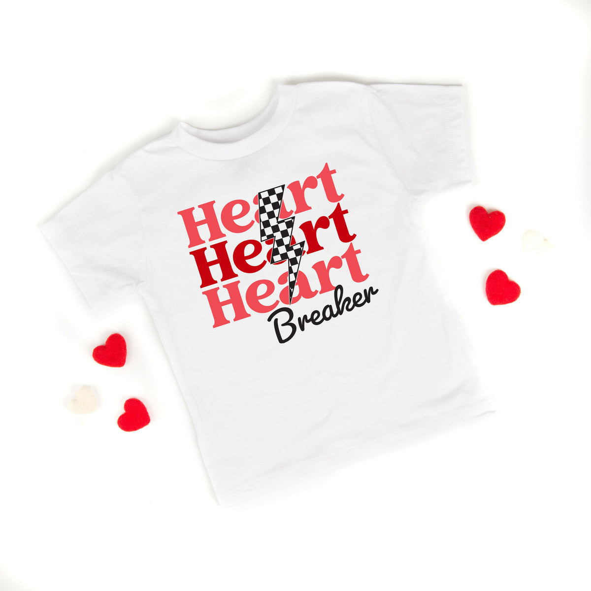 Heart Breaker Checkered Bolt | Toddler Graphic Short Sleeve product image 4