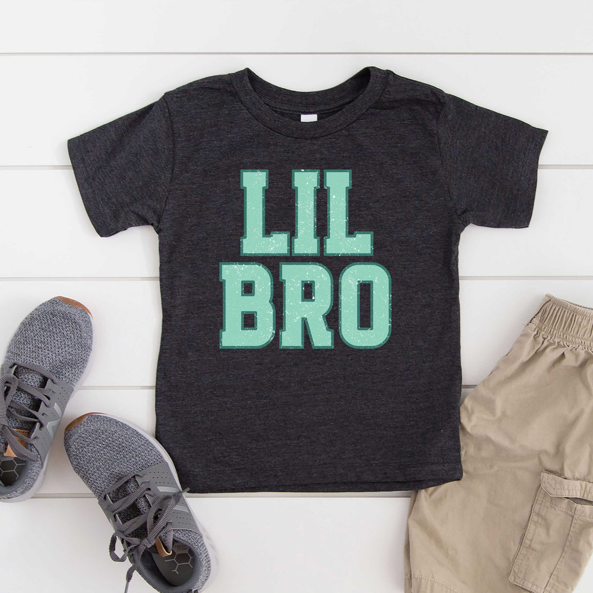 Lil Bro Distressed | Youth Graphic Short Sleeve Tee product image 2