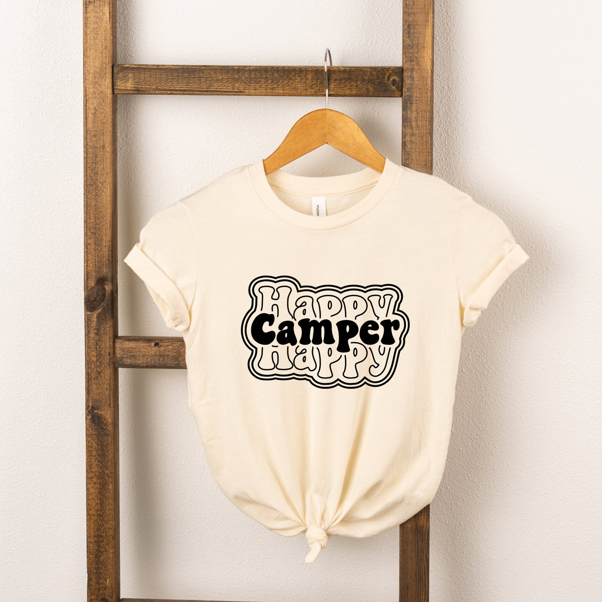 Happy Camper Stacked | Toddler Short Sleeve Crew Neck product image 3