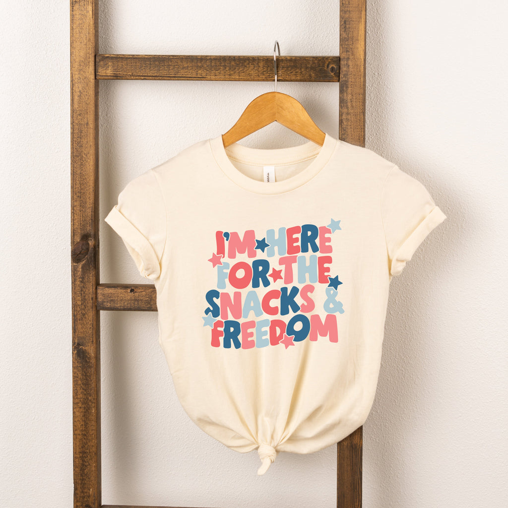 I'm Here For The Snacks | Youth Short Sleeve Crew Neck product image 2