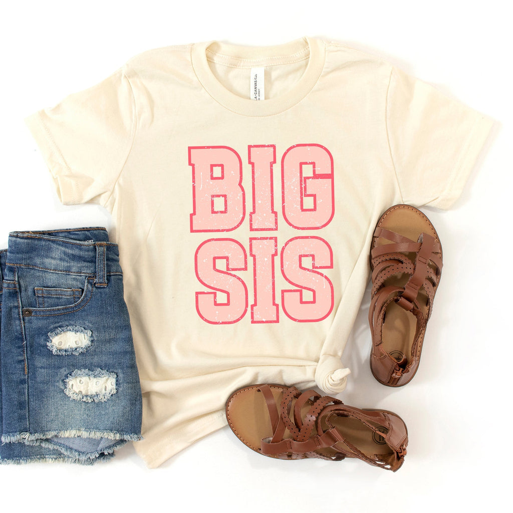 Big Sis Distressed | Youth Graphic Short Sleeve Tee product image 1