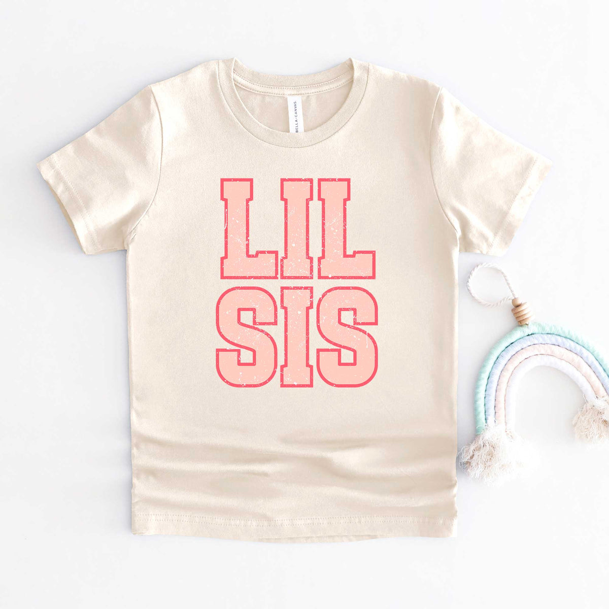 Lil Sis Distressed | Youth Graphic Short Sleeve Tee product image 1