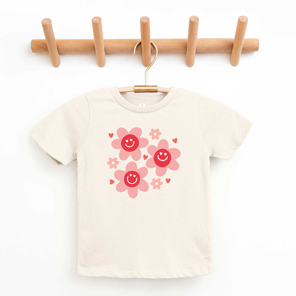 Hippy Flower Valentine | Youth Short Sleeve Crew Neck product image 2