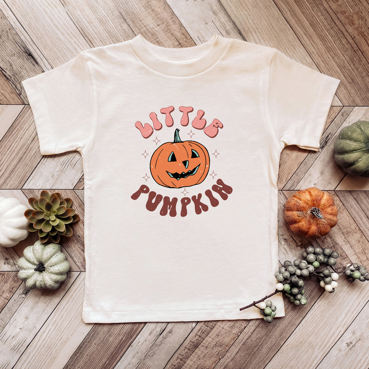 Little Pumpkin Retro | Youth Graphic Short Sleeve Tee product image 1