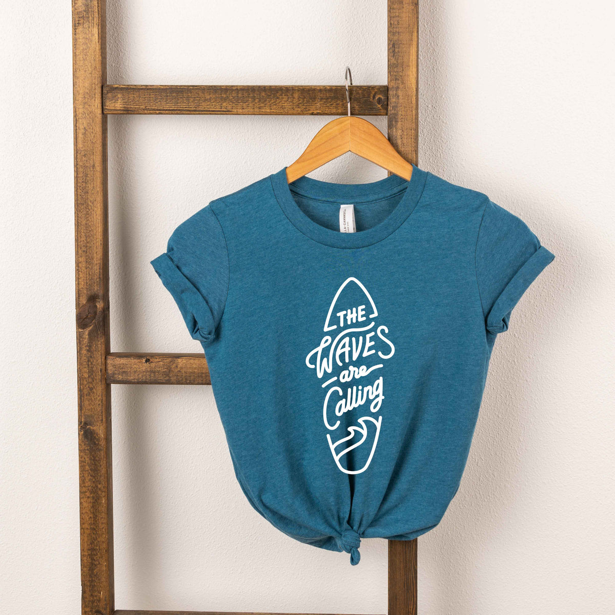 The Waves Are Calling Surf Board | Toddler Short Sleeve product image 4