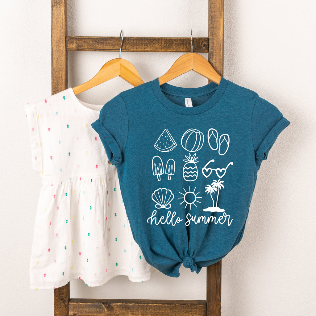 Hello Summer Chart | Toddler Short Sleeve Crew Neck product image 1