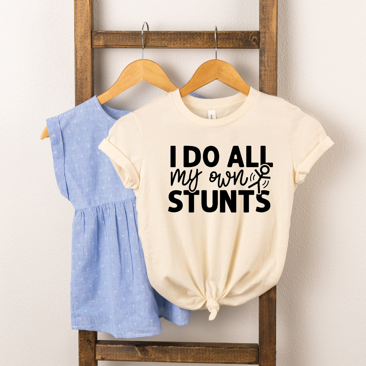 I Do All My Own Stunts | Toddler Short Sleeve Crew Neck product image 2