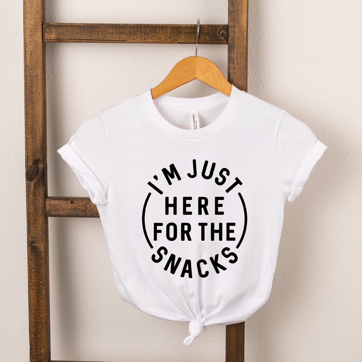 Here For The Snacks Circle | Toddler Short Sleeve Crew Neck product image 4