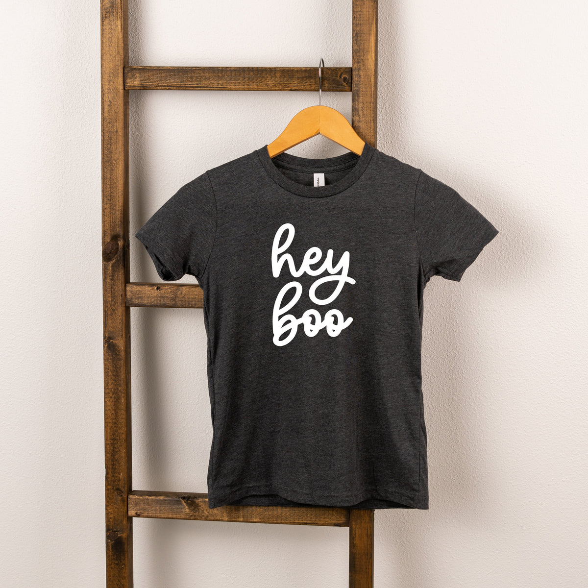 Hey Boo Cursive | Toddler Short Sleeve Crew Neck product image 1
