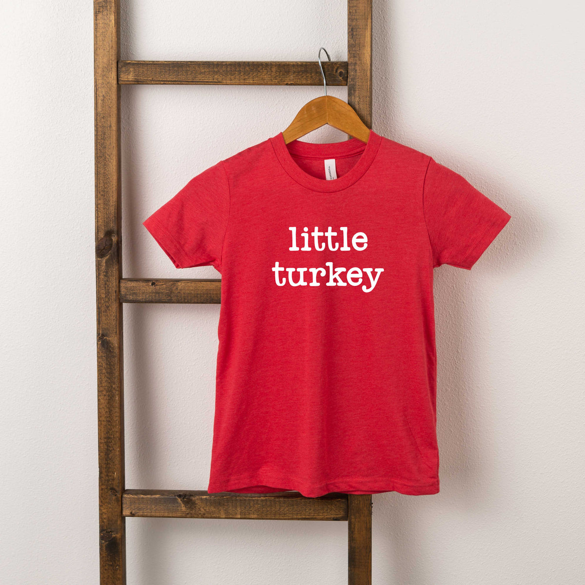 Little Turkey Typewriter | Toddler Short Sleeve Crew Neck product image 4