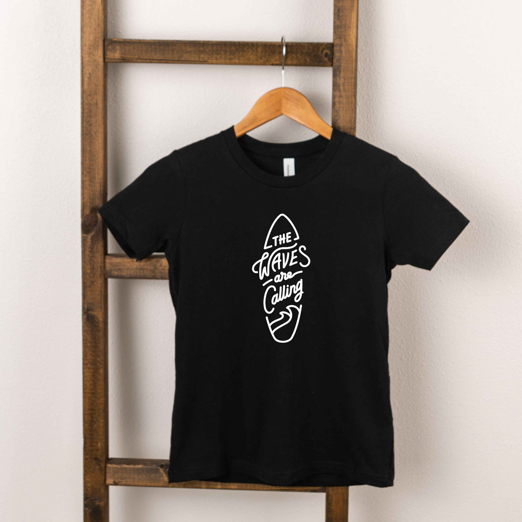 The Waves Are Calling Surf Board | Toddler Short Sleeve product image 3