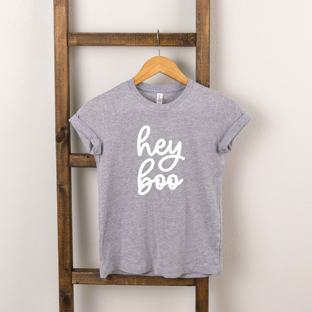 Hey Boo Cursive | Toddler Short Sleeve Crew Neck product image 3