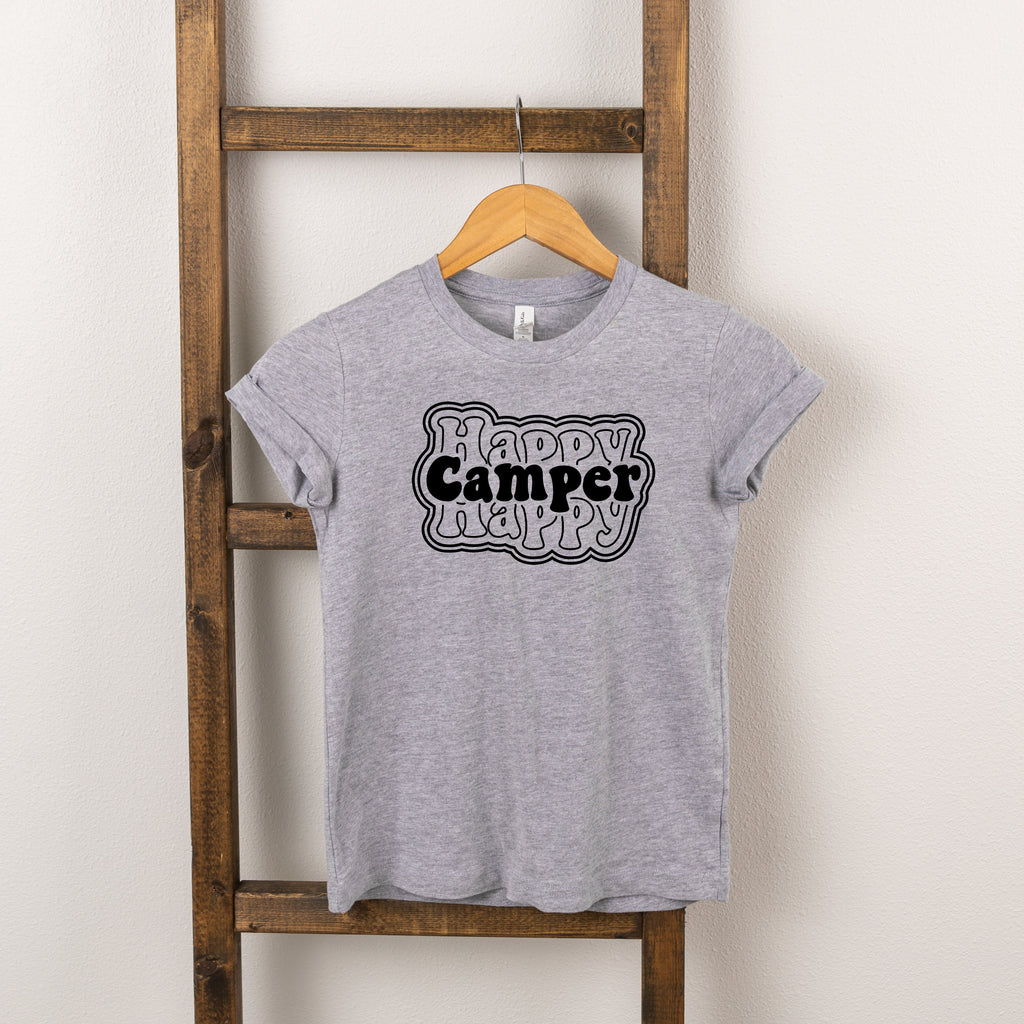 Happy Camper Stacked | Toddler Short Sleeve Crew Neck product image 1
