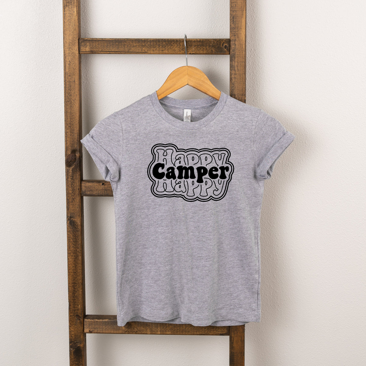 Happy Camper Stacked | Toddler Short Sleeve Crew Neck product image 1