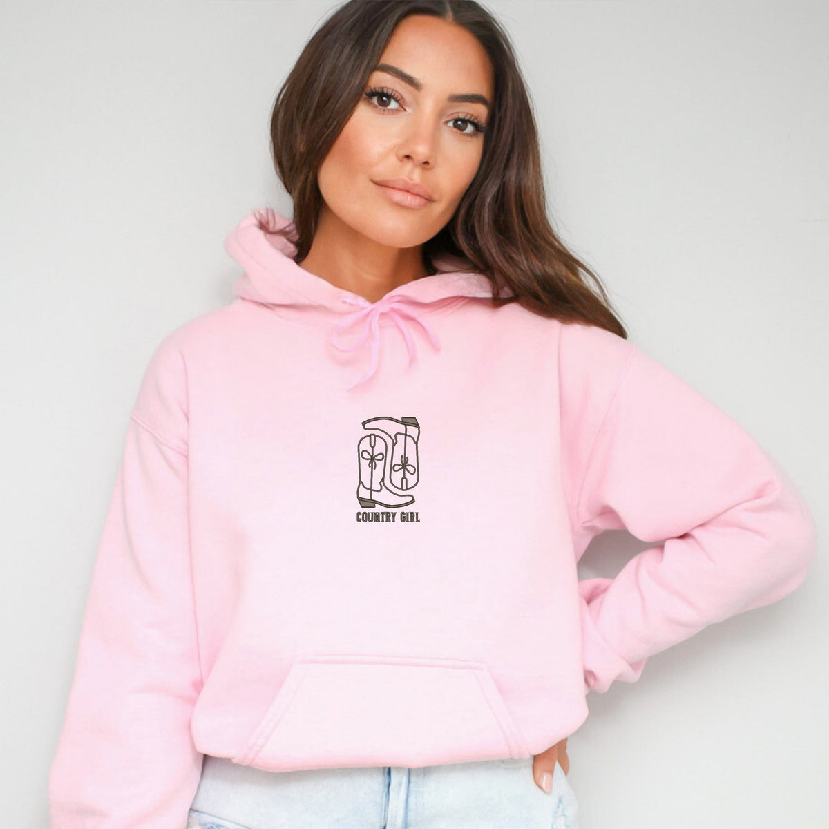 Embroidered Boots Country Girl - Women's Graphic Hoodie product image 3