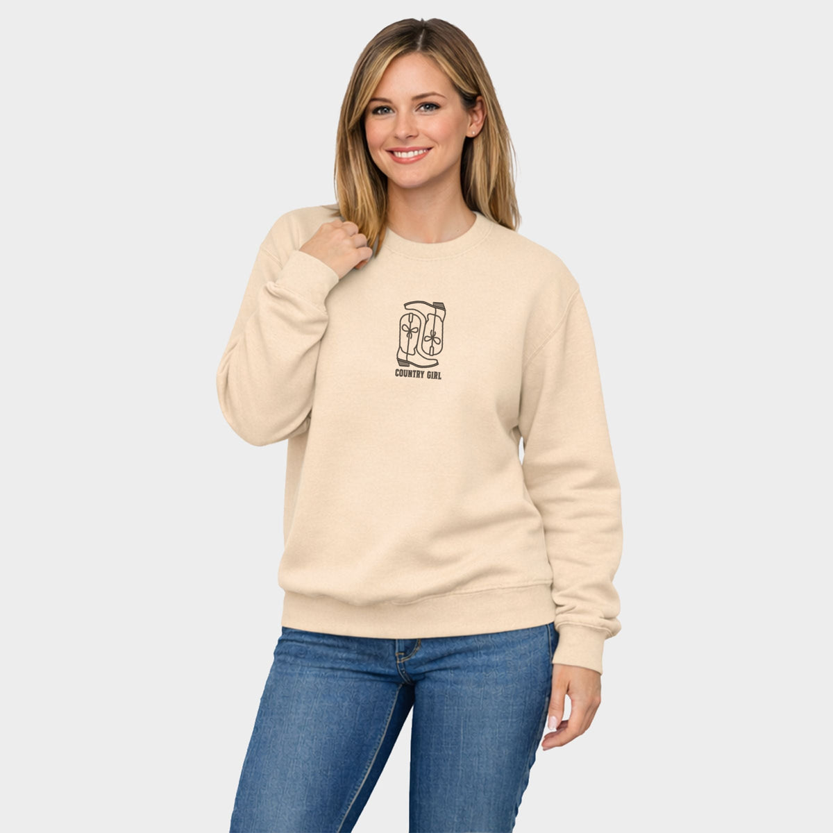 Embroidered Boots Country Girl - Women's Graphic Sweatshirt product image 2