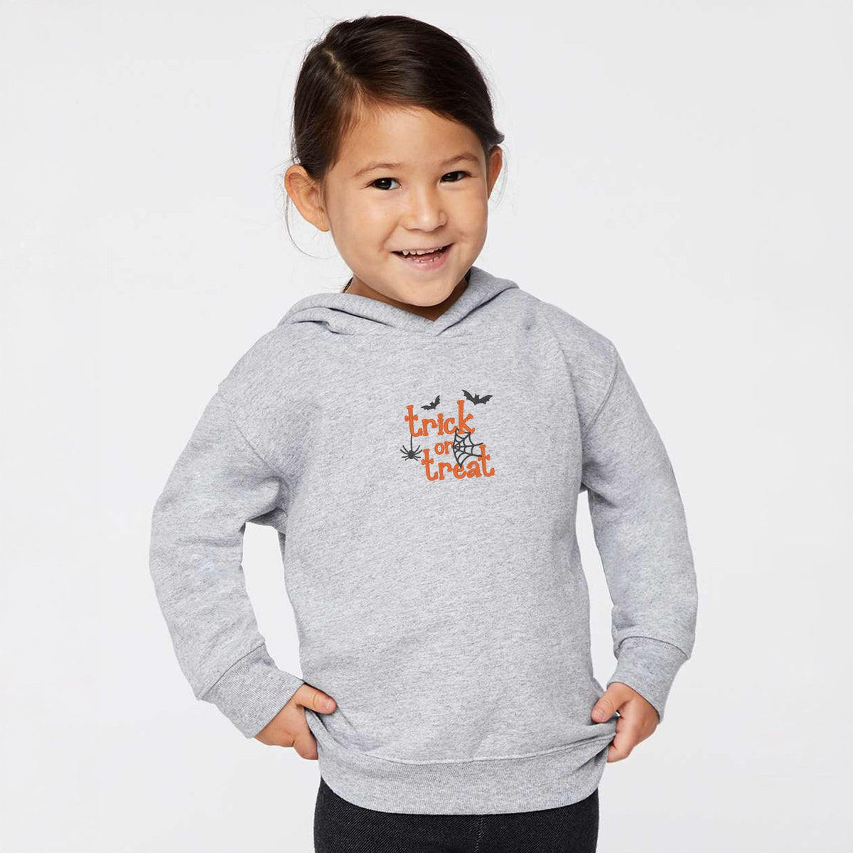 Embroidered Spiderweb Trick or Treat - Toddler Hoodie product image 4