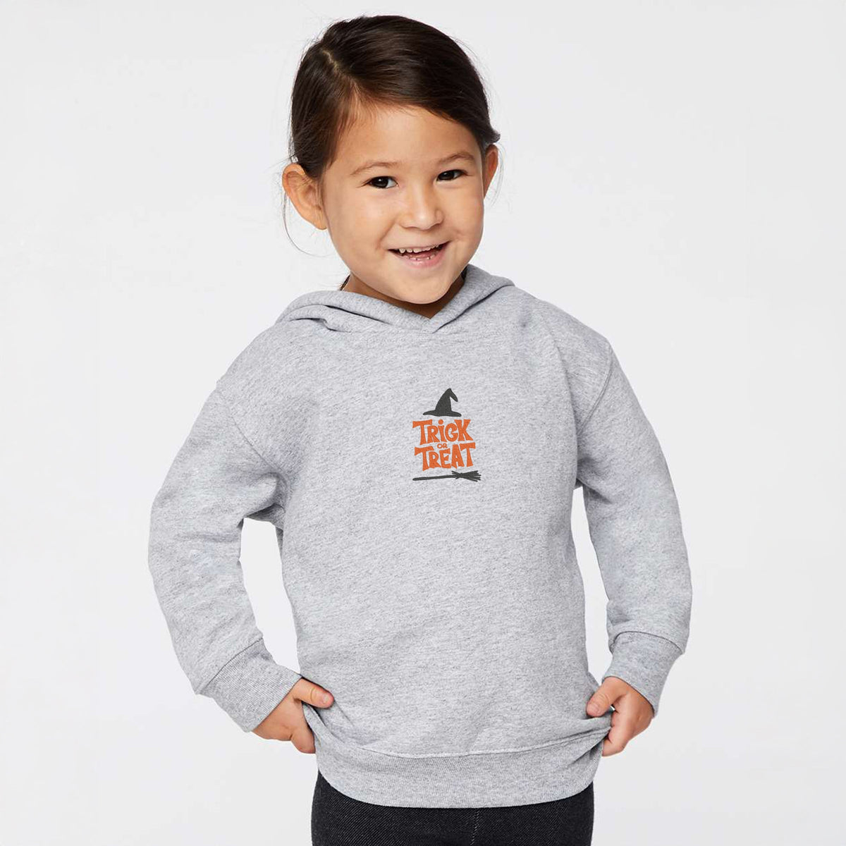 Embroidered Broom Trick or Treat - Toddler Hoodie product image 1