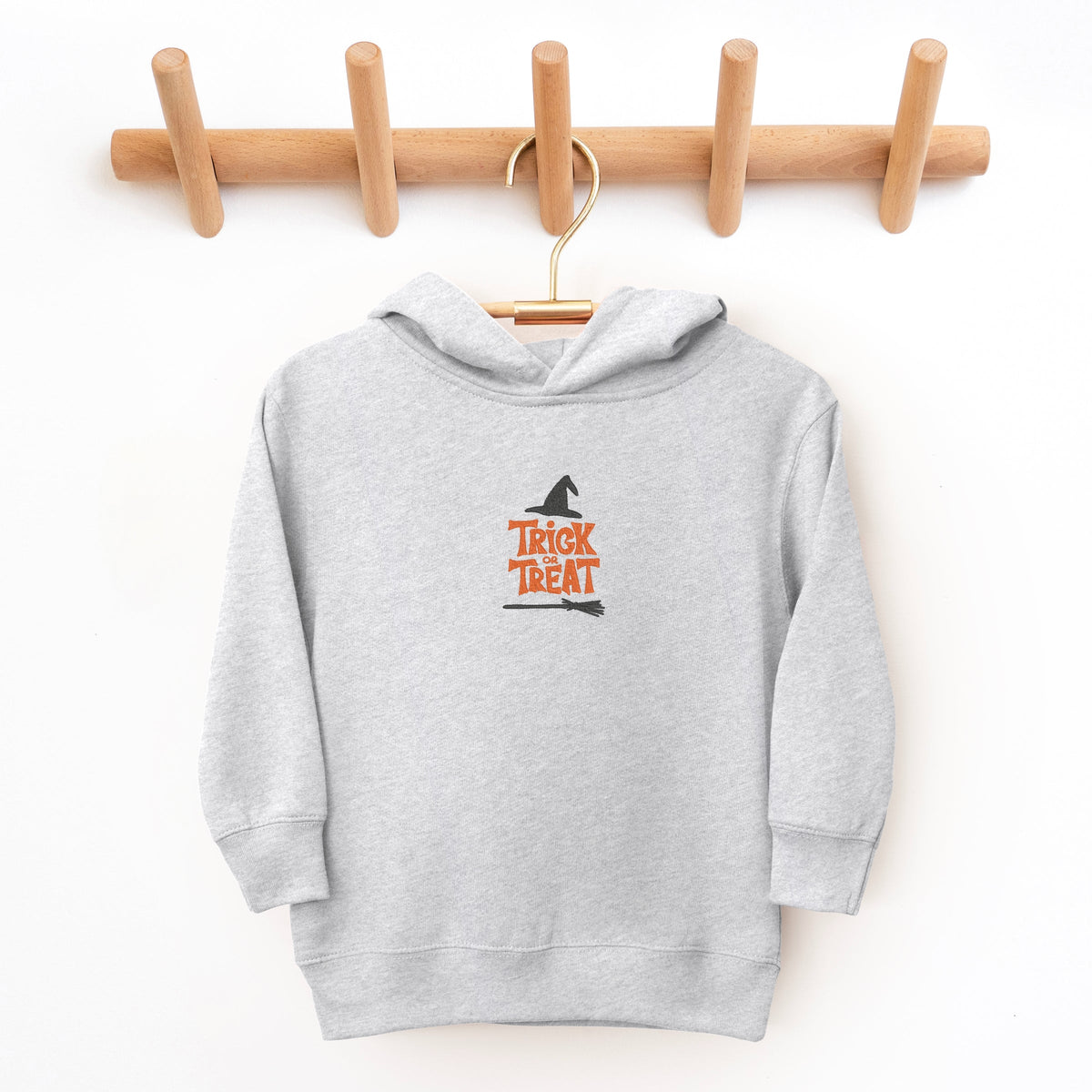 Embroidered Broom Trick or Treat - Toddler Hoodie product image 2