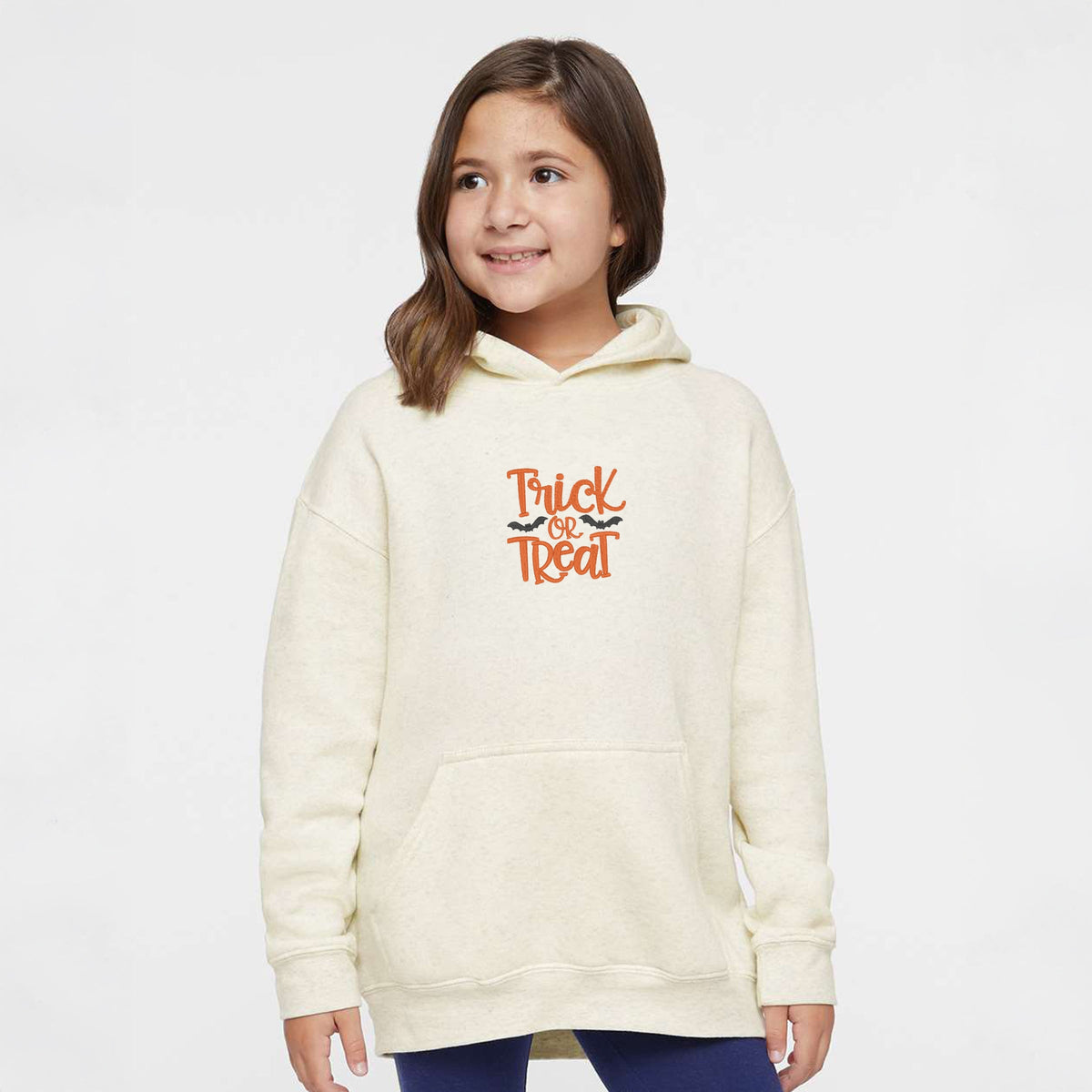 Embroidered Bats Trick or Treat - Youth Graphic Hoodie product image 1