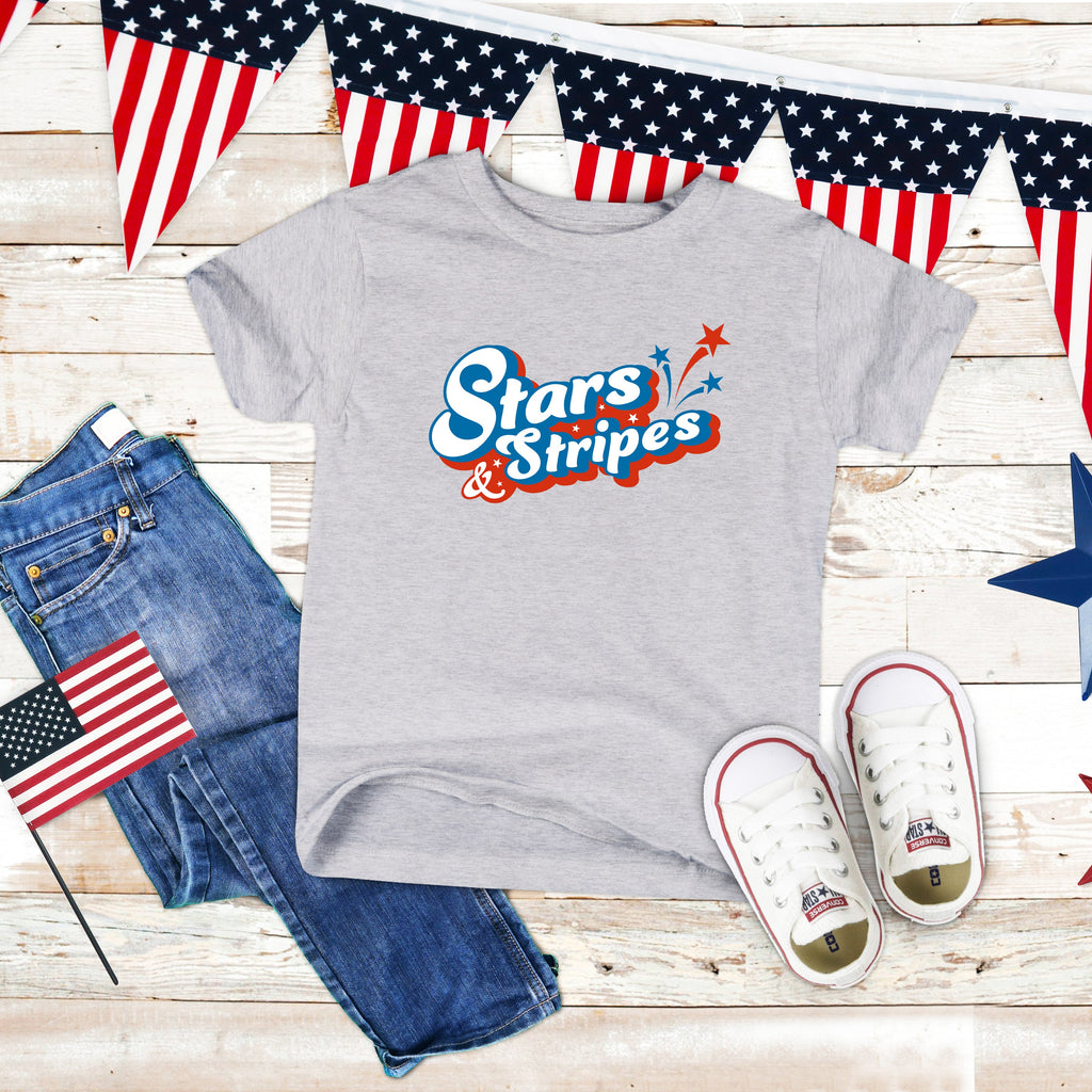 Stars and Stripes Firework | Youth Short Sleeve Crew Neck product image 1