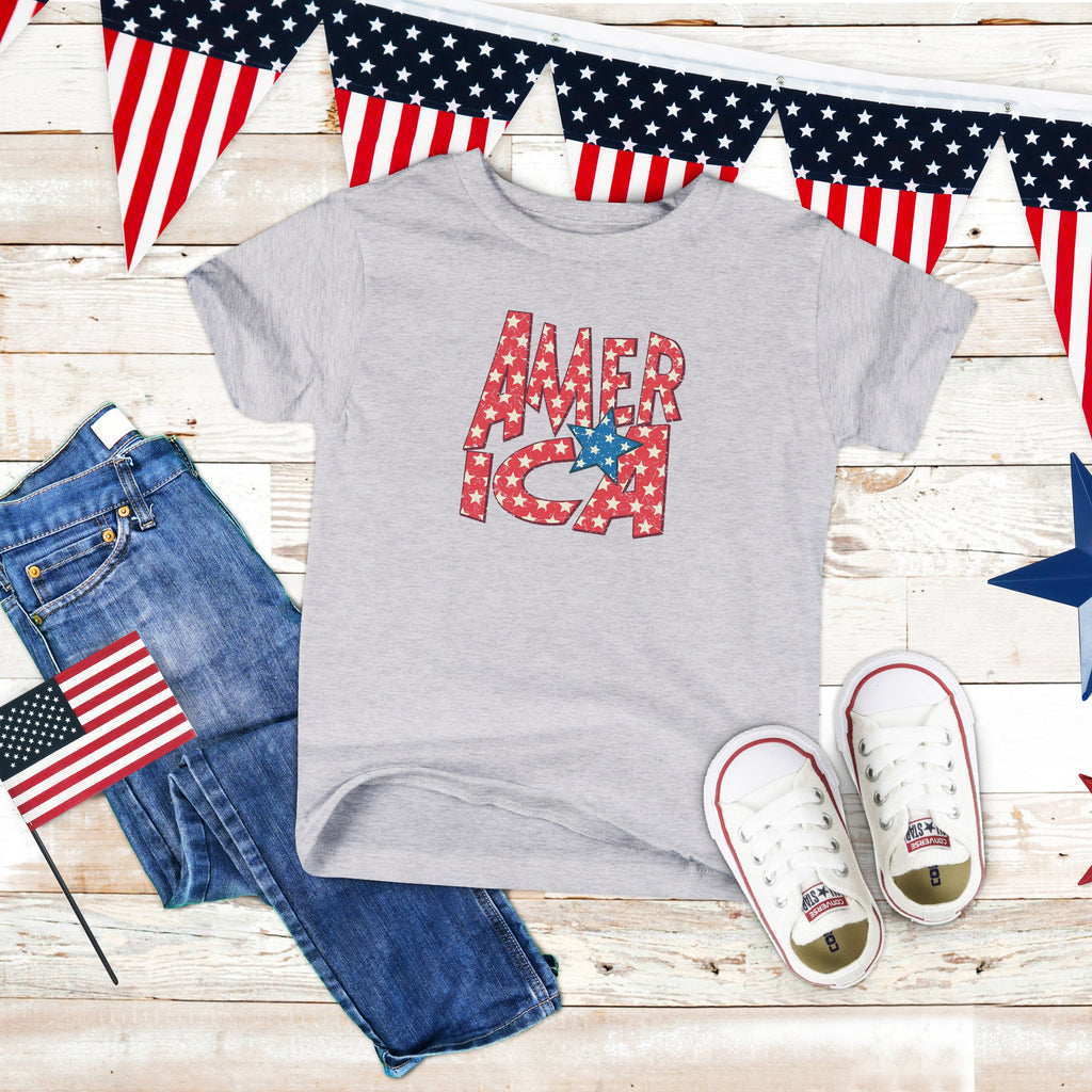 America Bold Stars | Youth Short Sleeve Crew Neck product image 2