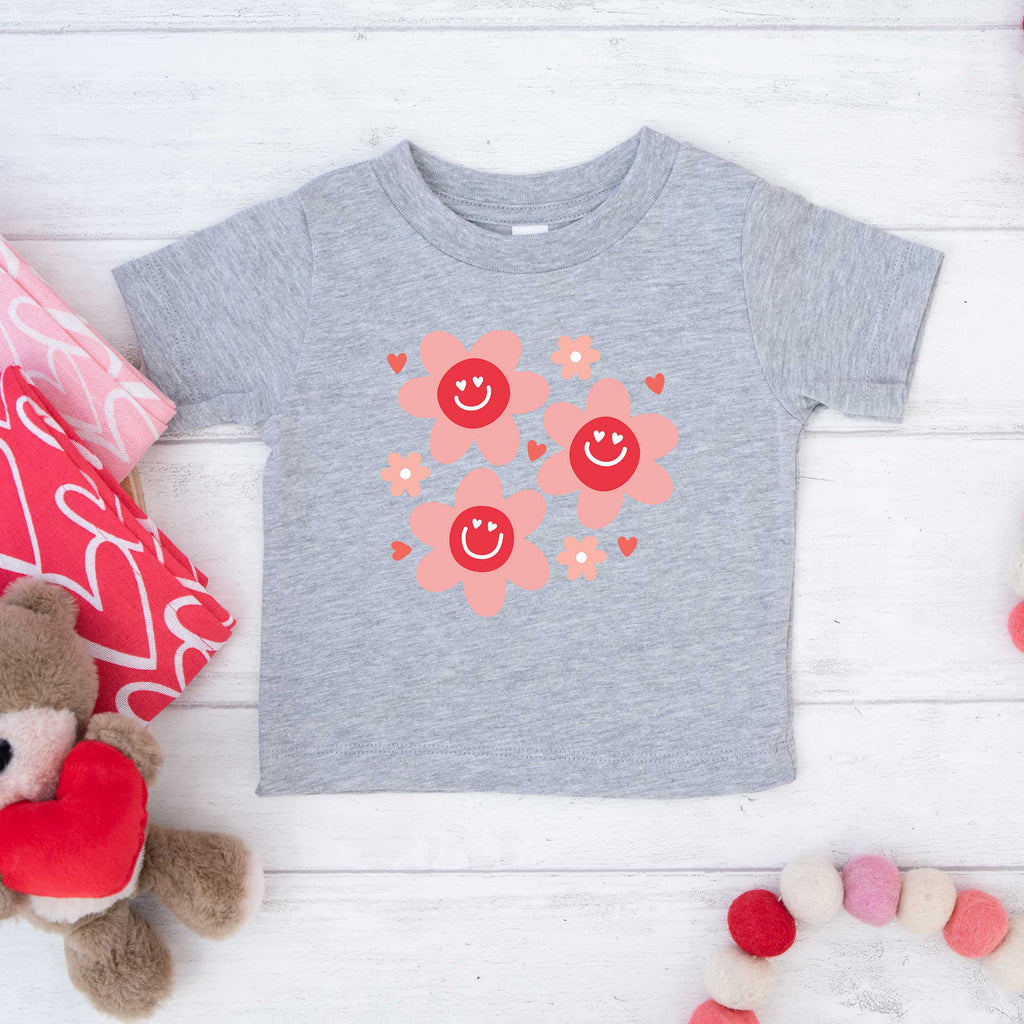 Hippy Flower Valentine | Youth Short Sleeve Crew Neck product image 3