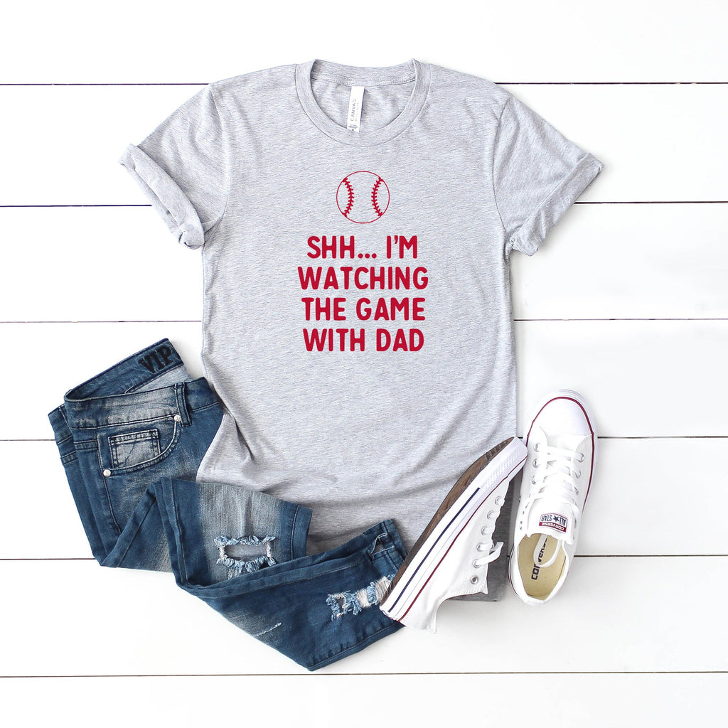 Watching The Game With Dad | Youth Short Sleeve Crew Neck product image 3