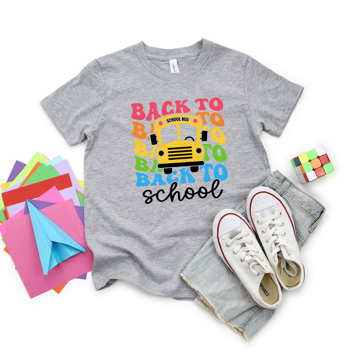 Back To School Bus | Youth Graphic Short Sleeve Tee product image 1