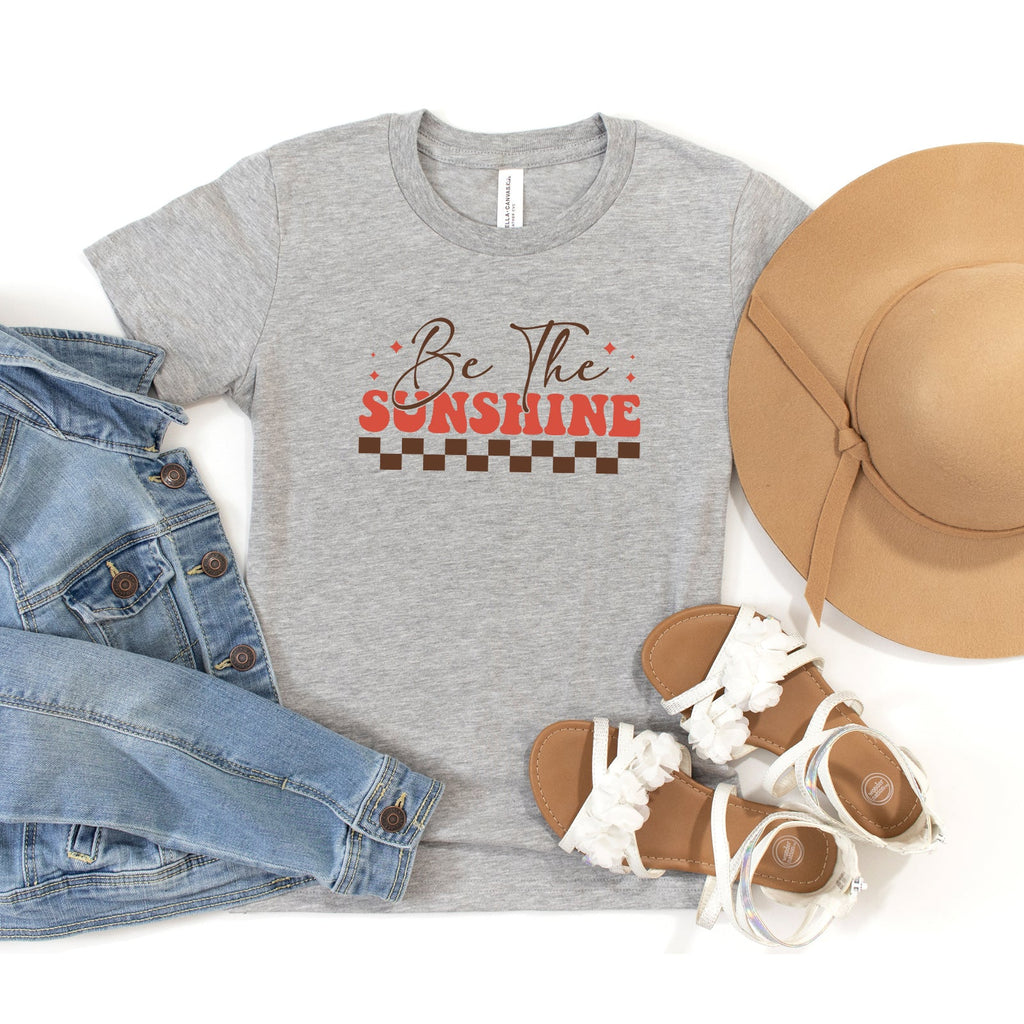 Be The Sunshine Checkered | Youth Short Sleeve Crew Neck product image 1