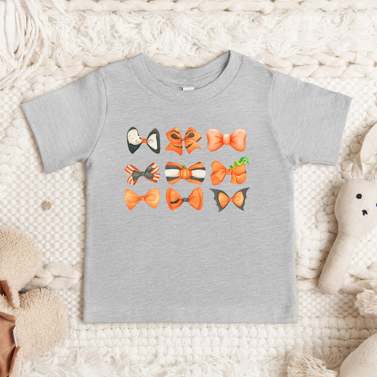 Coquette Girl Halloween Bow Chart | Youth Graphic Short product image 1