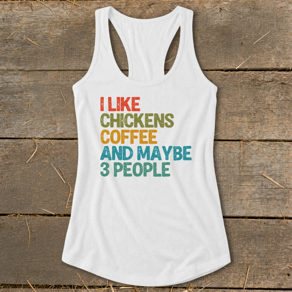 I Like Chickens Racerback Tank