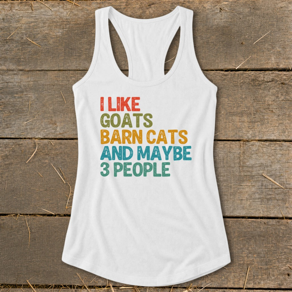 I Like Goats Racerback Tank