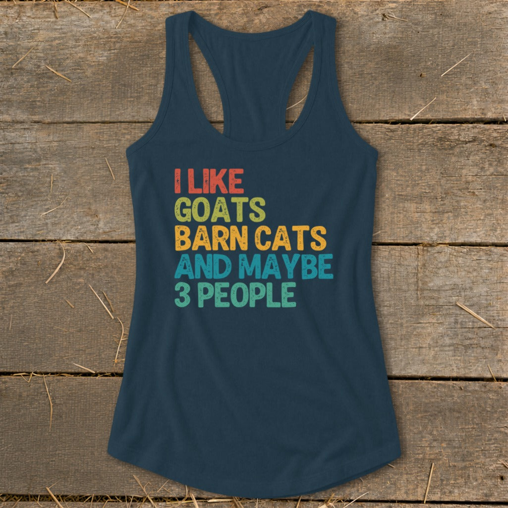 I Like Goats Racerback Tank