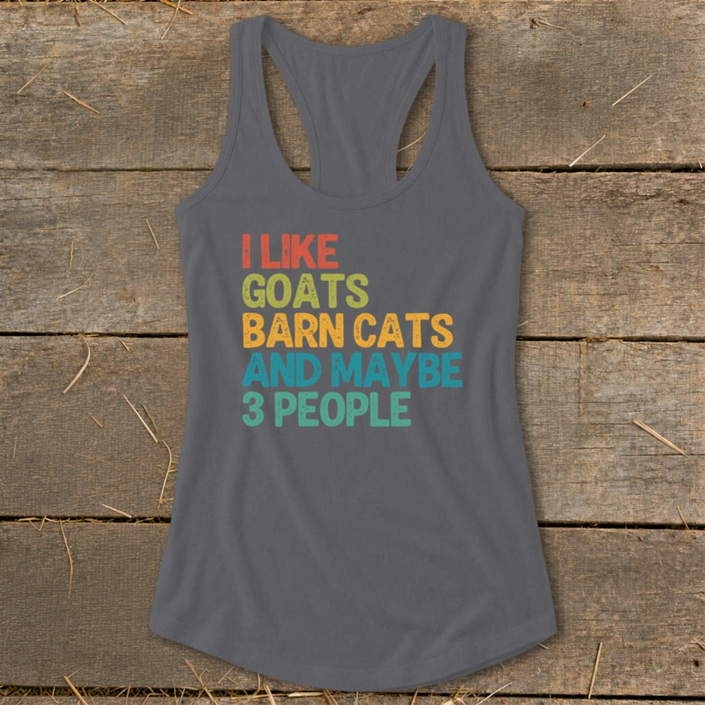 I Like Goats Racerback Tank